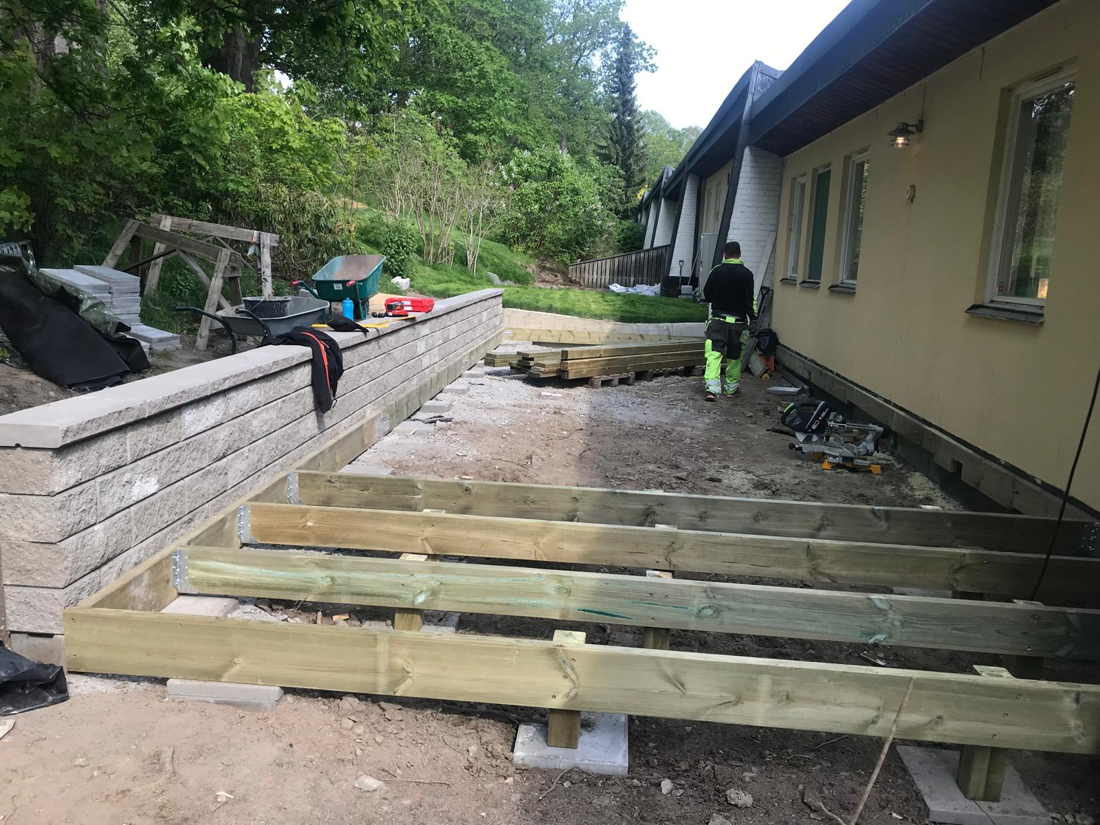 AGABs projekt under arbetsgång Sköndal